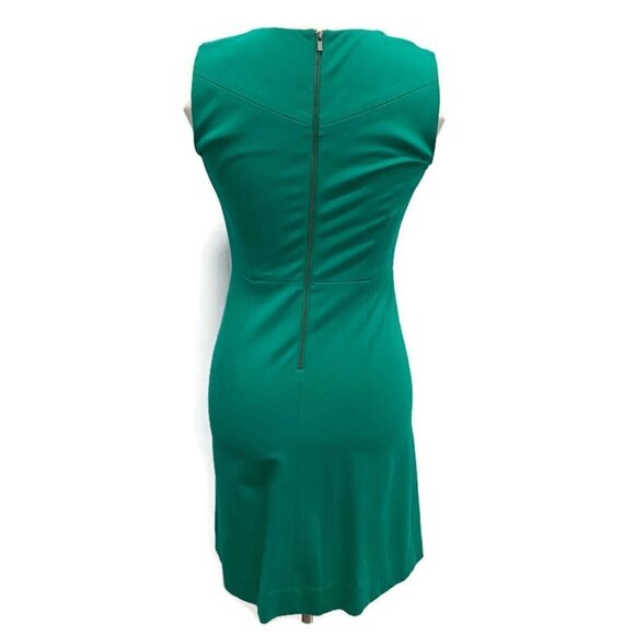 Diane Von Furstenberg Green Carrie Shift Dress - Picture 2 of 4